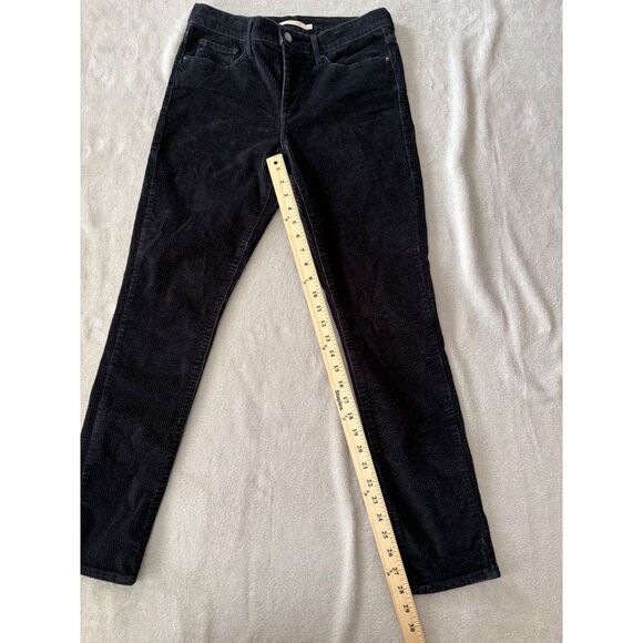 Levi's Womens 311 SHAPING SKINNY CORDUROY PANTS  Size 30 Soft‎ Black - Picture 4 of 11
